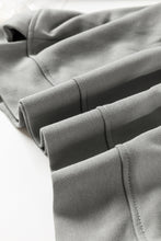 Load image into Gallery viewer, Medium Grey Sequin Happy Halloween Graphic Notched Neck Long Sleeve Loose Top