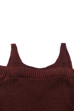 Load image into Gallery viewer, White Dew Shoulder Knitted Sweater