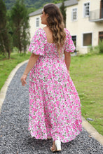 Load image into Gallery viewer, Pink Plus Size Floral Print Maxi Dress