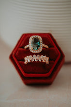 Load image into Gallery viewer, Clio Blue Topaz 2PC Ring Set