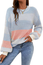 Load image into Gallery viewer, Ribbed Colorblock Sweatshirt