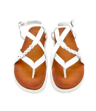 Load image into Gallery viewer, Sela Platform Sandal in White