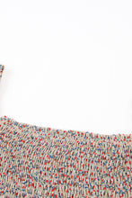 Load image into Gallery viewer, Green Square Neck Puff Sleeve Floral Smocked Top