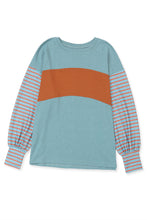 Load image into Gallery viewer, Colorblock Striped Top