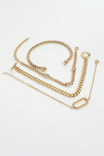 Load image into Gallery viewer, Gold 4 Piece Bracelet Set