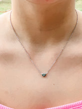 Load image into Gallery viewer, "All My Heart" Initial Silver Necklace