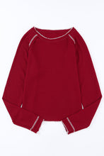 Load image into Gallery viewer, Ashley Exposed Seam Long Sleeve Top