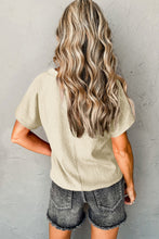 Load image into Gallery viewer, Crinkled V Neck Tee