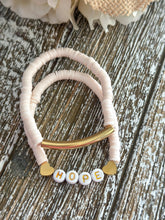 Load image into Gallery viewer, Heishi Bracelet Set "Hope" Pearl