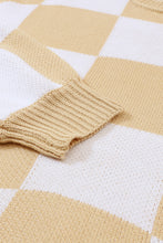 Load image into Gallery viewer, Checkered Oversized Sweater