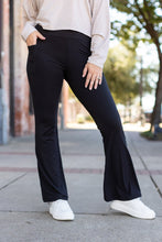 Load image into Gallery viewer, PreOrder | The Madison - Black Straight Leg Leggings with Pockets