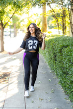 Load image into Gallery viewer, PreOrder | The Presley - Purple Panel Full Length Leggings ROUND 2