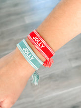 Load image into Gallery viewer, "Jolly" Woven Christmas Bracelets
