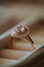 Load image into Gallery viewer, Louise Champagne Morganite Rose Gold Ring