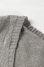 Load image into Gallery viewer, Gray Dolman Half Sleeve Pocketed Long Cardigan