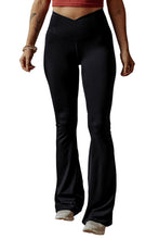 Load image into Gallery viewer, Criss Cross Waist Flared Leggings