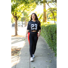Load image into Gallery viewer, Ready to Ship | The Roxie - Red Panel Full Length Leggings