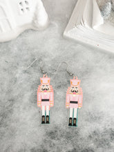 Load image into Gallery viewer, "Christmas Nutcracker" Dangle Earrings