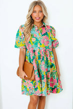 Load image into Gallery viewer, Floral Puff Sleeve Babydoll Dress
