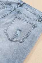 Load image into Gallery viewer, High Waist Frayed Hem Destructed Slim Jeans