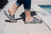 Load image into Gallery viewer, Ready to Ship | Gray Leopard Insanely Comfy -Beach or Casual Slides