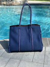 Load image into Gallery viewer, Ready to Ship | The Nikki Navy Neoprene Tote