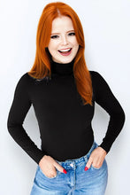 Load image into Gallery viewer, Black TurtleNeck Long Sleeve Top