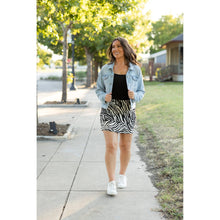 Load image into Gallery viewer, Ready to Ship | The Zoe - Zebra Print Jogger Skirt