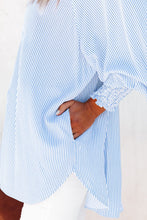 Load image into Gallery viewer, Stripe Shirred Cuff Shirt