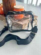 Load image into Gallery viewer, Chelsey Clear Stadium Bag "Black"