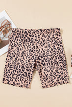 Load image into Gallery viewer, Leopard Ribbed Biker Shorts