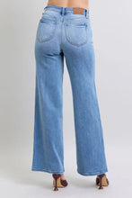 Load image into Gallery viewer, Wide leg blue jeans in petite and plus sizes