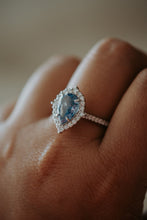 Load image into Gallery viewer, Emory Tanzanite Pear Cut Sterling Silver Ring