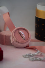 Load image into Gallery viewer, Trisha Pink Heart Sterling Silver Ring Band