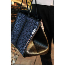 Load image into Gallery viewer, Ready To Ship | The Marissa - Black Leopard Neoprene Tote