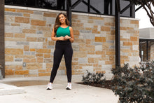 Load image into Gallery viewer, Ready to Ship | BLACK FULL-LENGTH Leggings with POCKET - Luxe Leggings by Julia Rose®
