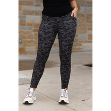 Load image into Gallery viewer, Julia Rose Maverick camo full-length leggings, Women wearing Maverick camo leggings high waisted