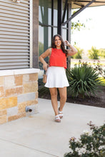 Load image into Gallery viewer, Ready to Ship | The Wendy White Skort