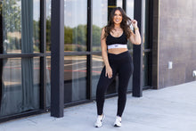 Load image into Gallery viewer, Ready to Ship | The Stephanie - Crossover BLACK Pocket Full Length Leggings Round 5 - Luxe Leggings by Julia Rose®