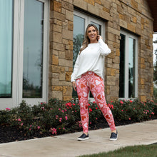 Load image into Gallery viewer, Ready to Ship | Hearts (Pink and Red) Full Length Leggings