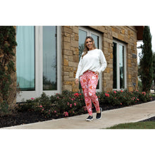Load image into Gallery viewer, Ready to Ship | Hearts (Pink and Red) Full Length Leggings