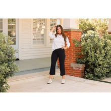 Load image into Gallery viewer, Ready to Ship | The Gabriella -Black High Waisted Gaucho Pants - Round 4