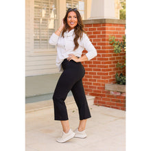 Load image into Gallery viewer, Ready to Ship | The Gabriella -Black High Waisted Gaucho Pants - Luxe Leggings by Julia Rose®