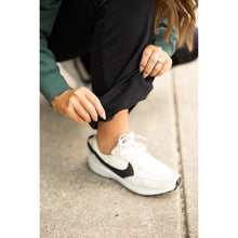 Load image into Gallery viewer, Julia Rose Charlotte Fleece Bootcut Leggings with pockets and high waistband. Buttery soft fleece bootcut leggings for women by Julia Rose.