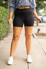 Load image into Gallery viewer, Julia Rose The Taylor fold-over biker shorts women’s adjustable waistband biker shorts