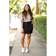 Load image into Gallery viewer, PreOrder | The Kristina BLACK Jogger Skirt