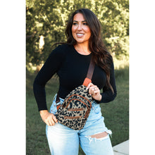 Load image into Gallery viewer, Leopard Sling Bag boutique crossbody bag with adjustable strap
