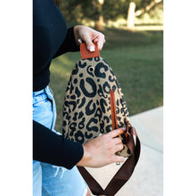 Load image into Gallery viewer, Leopard Sling Bag boutique crossbody bag with adjustable strap