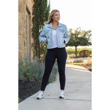 Load image into Gallery viewer, PreOrder | BLACK FULL-LENGTH Leggings with POCKET - Luxe Leggings by Julia Rose® R3