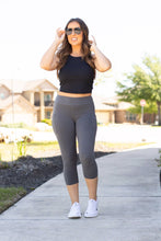 Load image into Gallery viewer, Ready to Ship | Charcoal CAPRI with POCKETS - Luxe Leggings by Julia Rose®